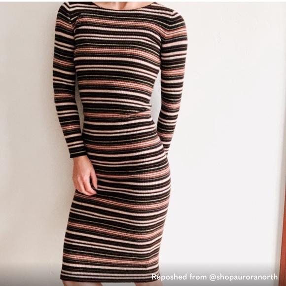 A.L.C. Dresses & Skirts - A.L.C Striped Midi Sweater Dress